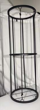 M Buder Garage Ball Storage Vertical Ball Rack for Soccer Volleyball Football Ba